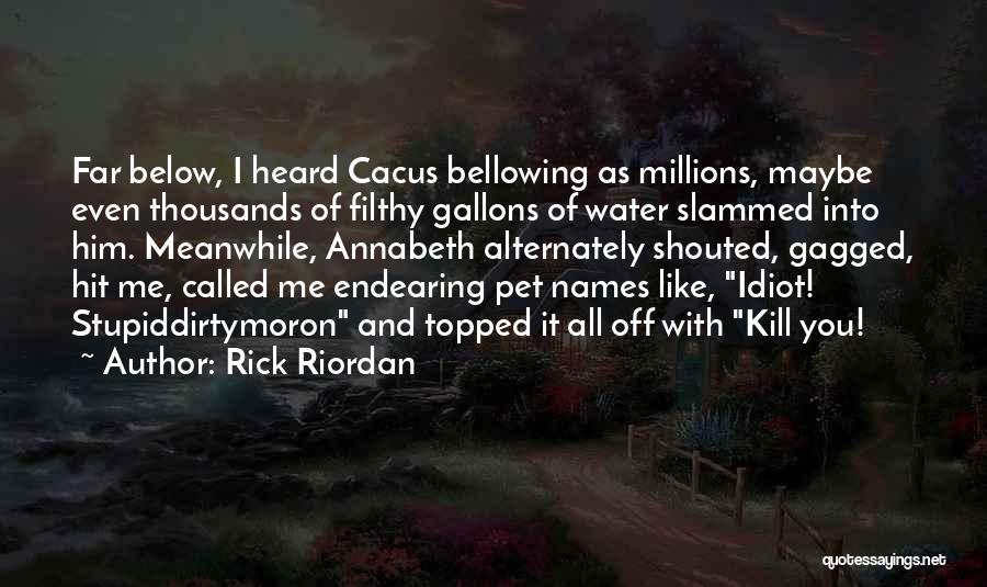 Stupid Idiot Quotes By Rick Riordan