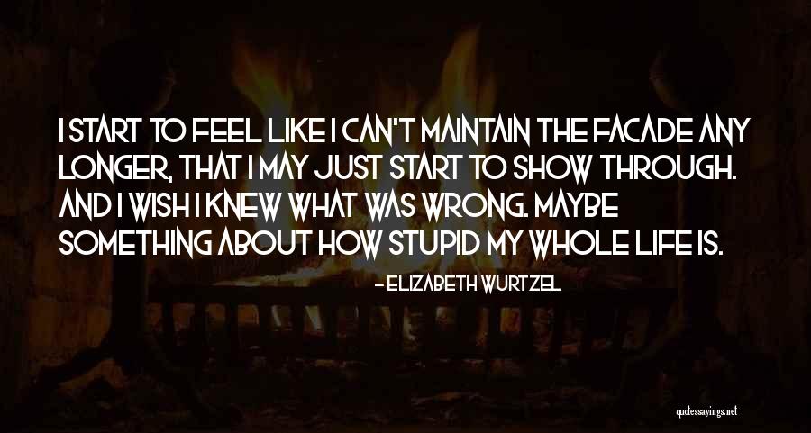 Stupid Life Quotes By Elizabeth Wurtzel Stupid Life Quotes By Elizabeth Wurtzel