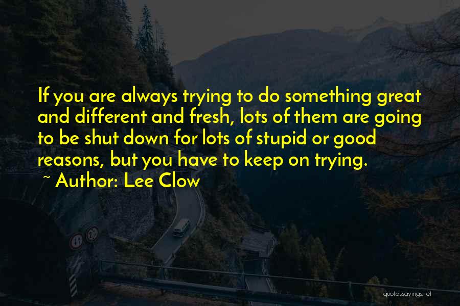 Stupid Reasons Quotes By Lee Clow