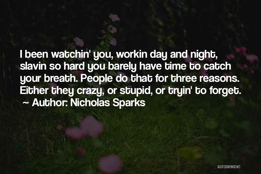 Stupid Reasons Quotes By Nicholas Sparks