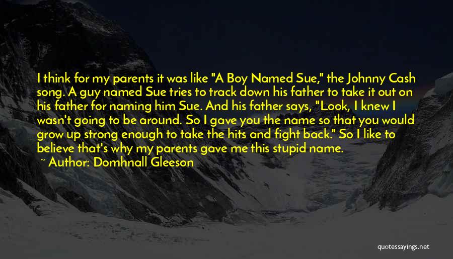 Stupid Song Quotes By Domhnall Gleeson