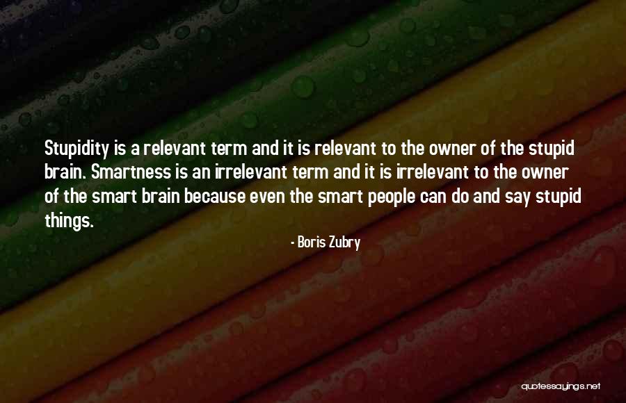 Stupid Things People Say Quotes By Boris Zubry Stupid Things People Say Quotes By Boris Zubry