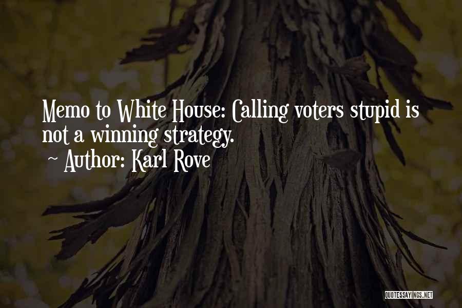 Stupid Voters Quotes By Karl Rove