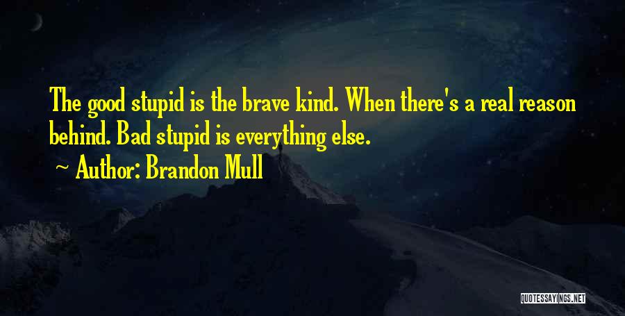 Stupidity And Bravery Quotes By Brandon Mull
