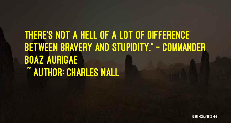 Stupidity And Bravery Quotes By Charles Nall