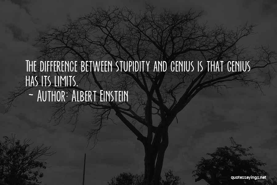 Stupidity And Genius Quotes By Albert Einstein