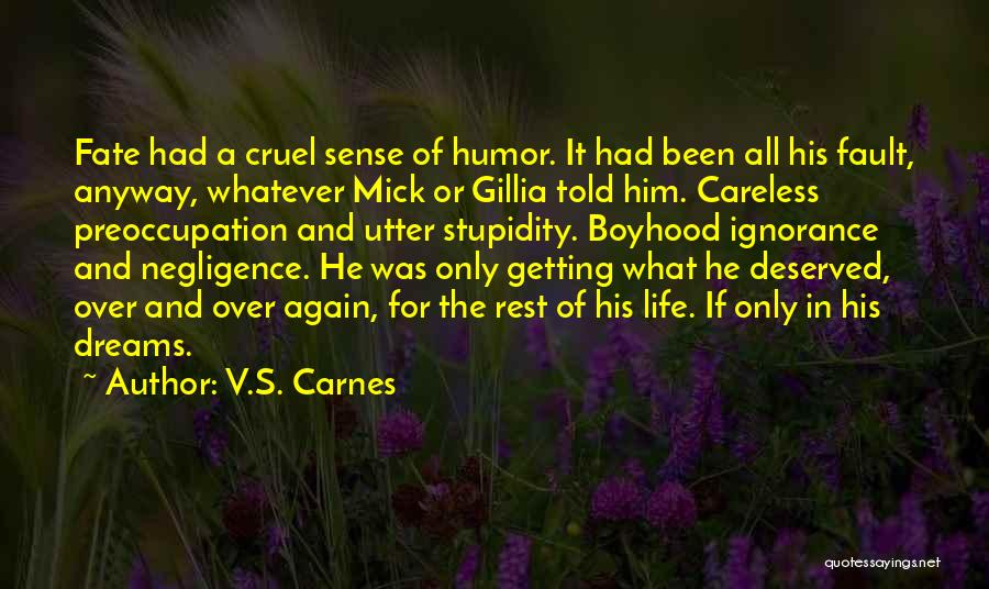 Stupidity And Quotes By V.S. Carnes