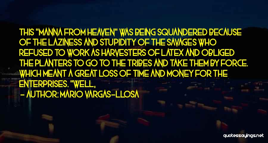 Stupidity At Work Quotes By Mario Vargas-Llosa