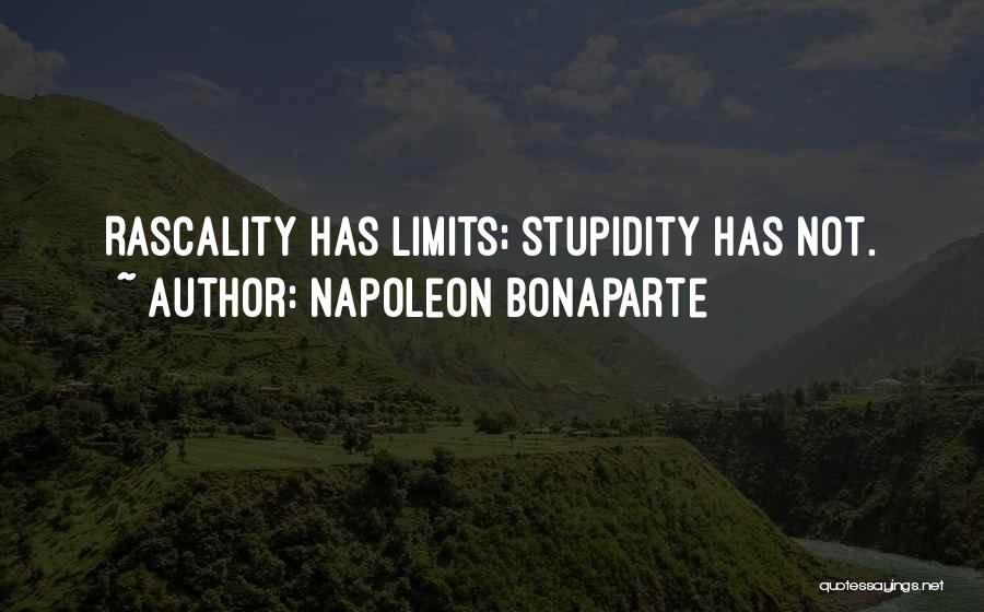 Stupidity Has No Limits Quotes By Napoleon Bonaparte