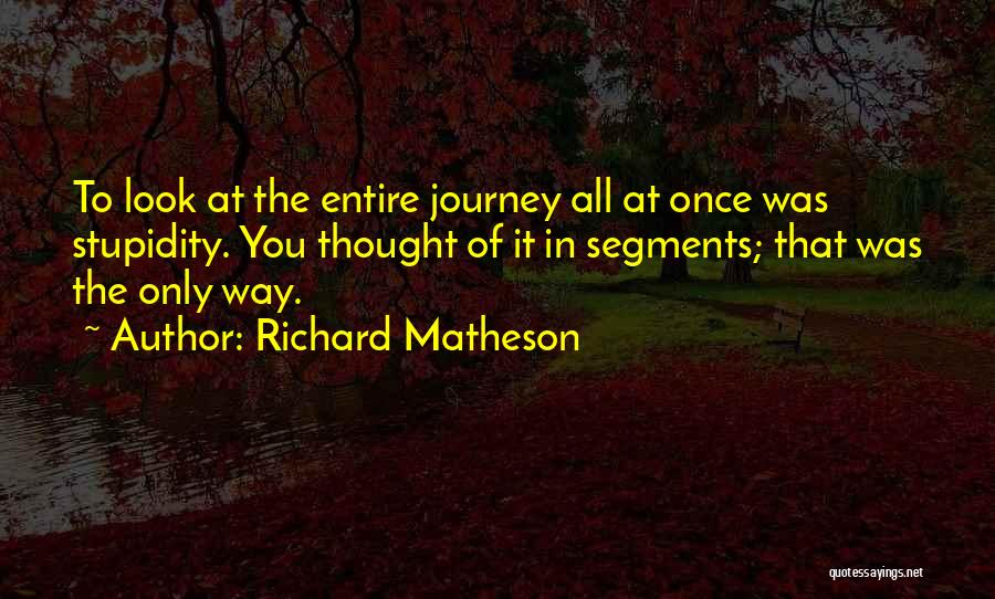 Stupidity In Life Quotes By Richard Matheson