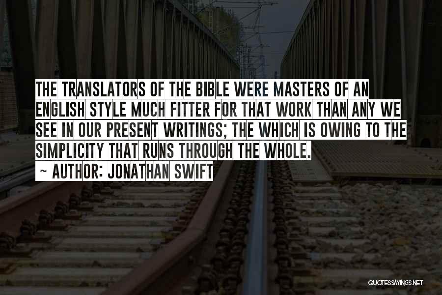 Style And Simplicity Quotes By Jonathan Swift