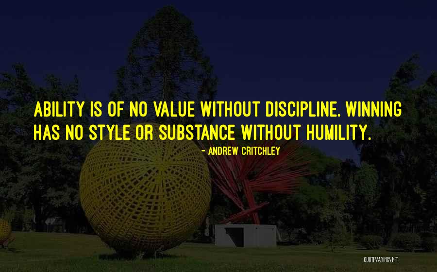 Style Substance Quotes By Andrew Critchley Style Substance Quotes By Andrew Critchley