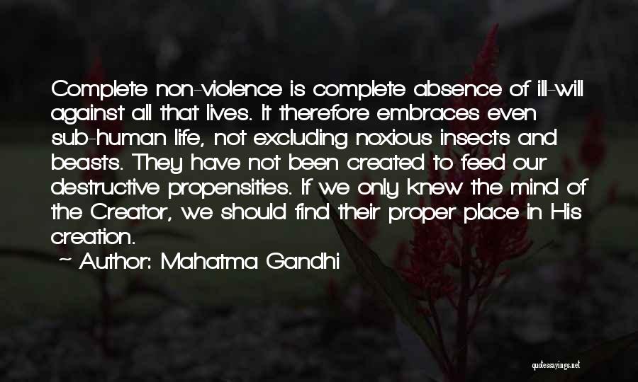 Sub Creator Quotes By Mahatma Gandhi