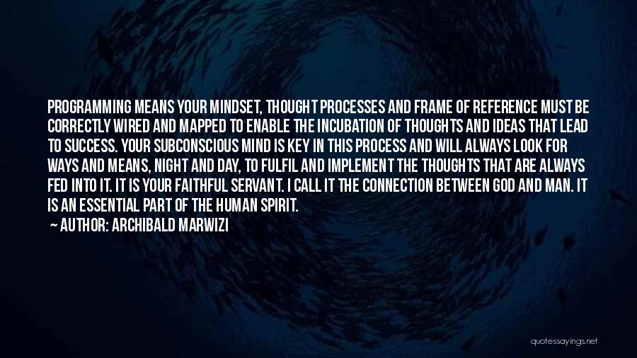 Subconscious Mind Success Quotes By Archibald Marwizi