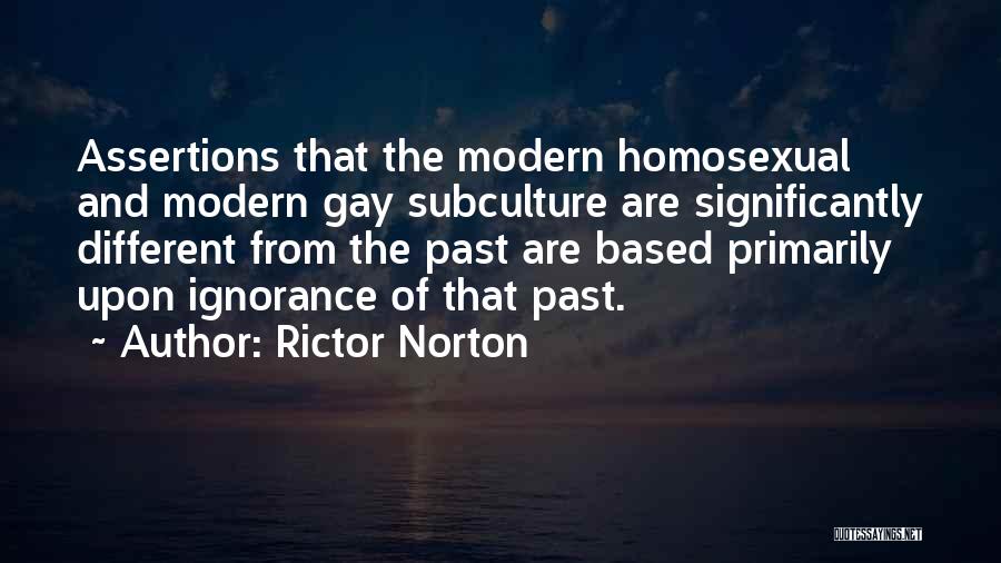 Subculture Quotes By Rictor Norton