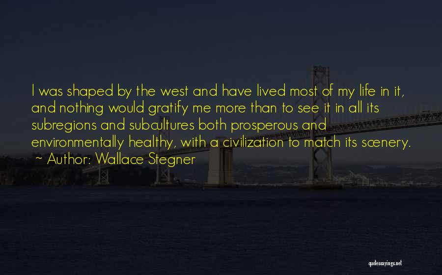 Subcultures Quotes By Wallace Stegner