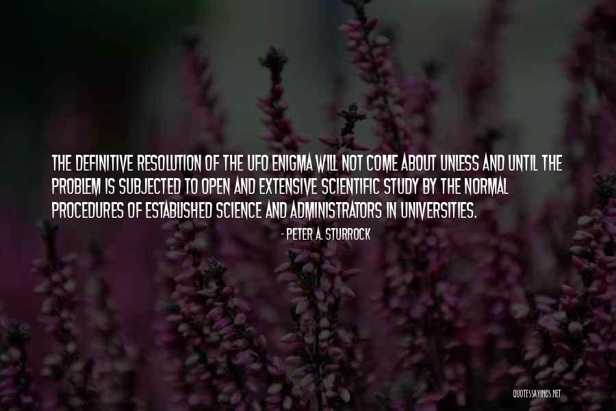 Subjected To Quotes By Peter A. Sturrock Subjected To Quotes By Peter A. Sturrock
