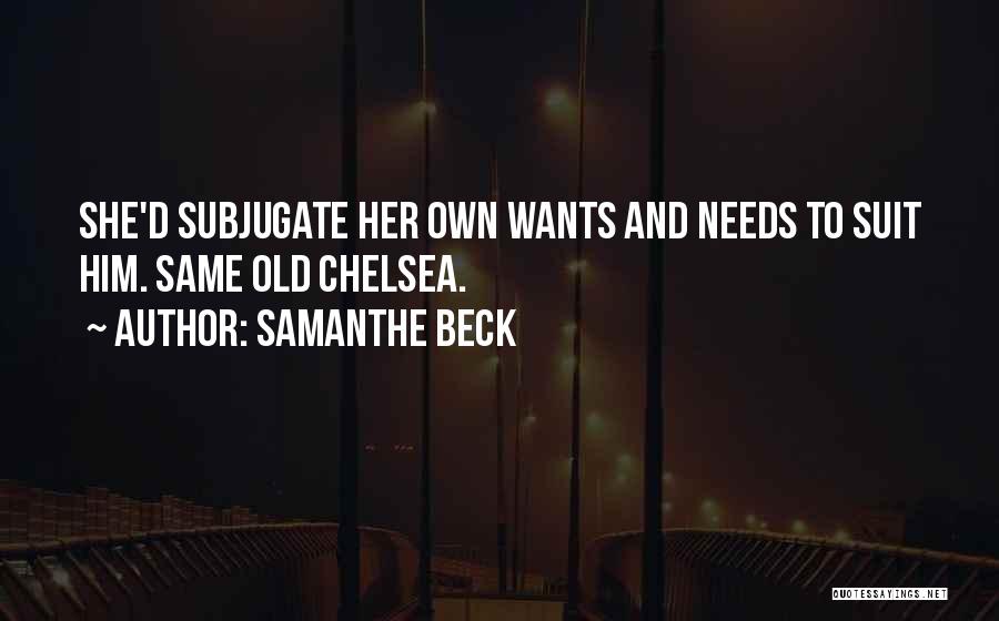 Subjugate Quotes By Samanthe Beck