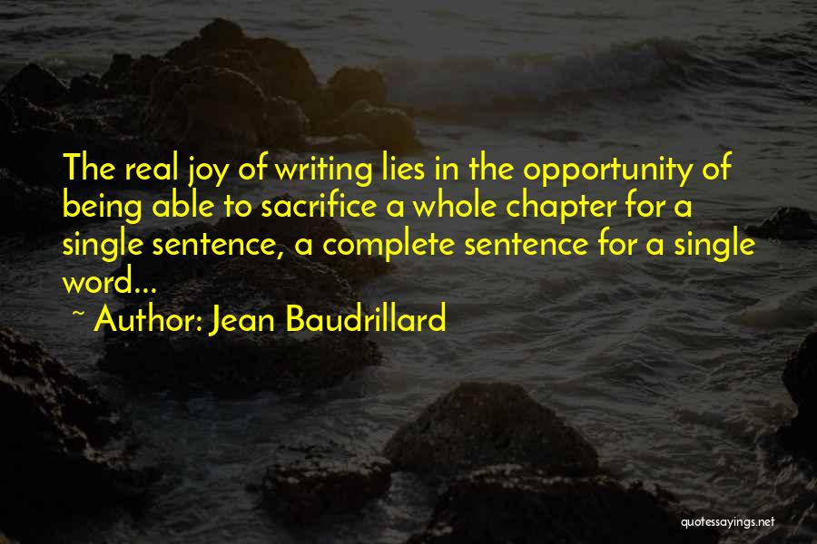 Sublimation Quotes By Jean Baudrillard