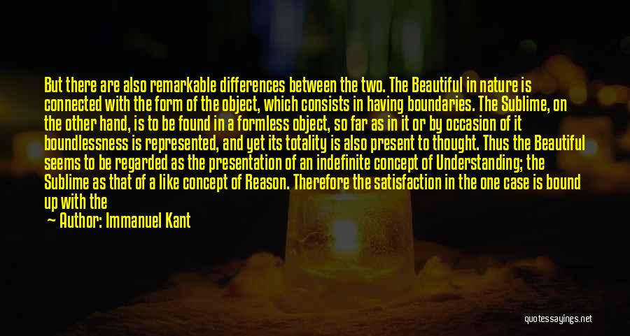 Sublime Nature Quotes By Immanuel Kant