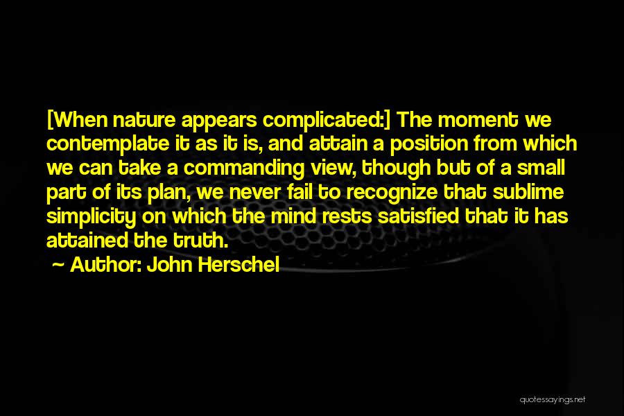 Sublime Nature Quotes By John Herschel