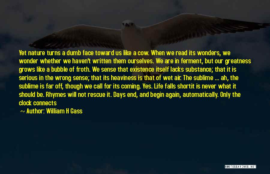 Sublime Nature Quotes By William H Gass