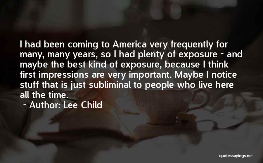 Subliminal Quotes By Lee Child