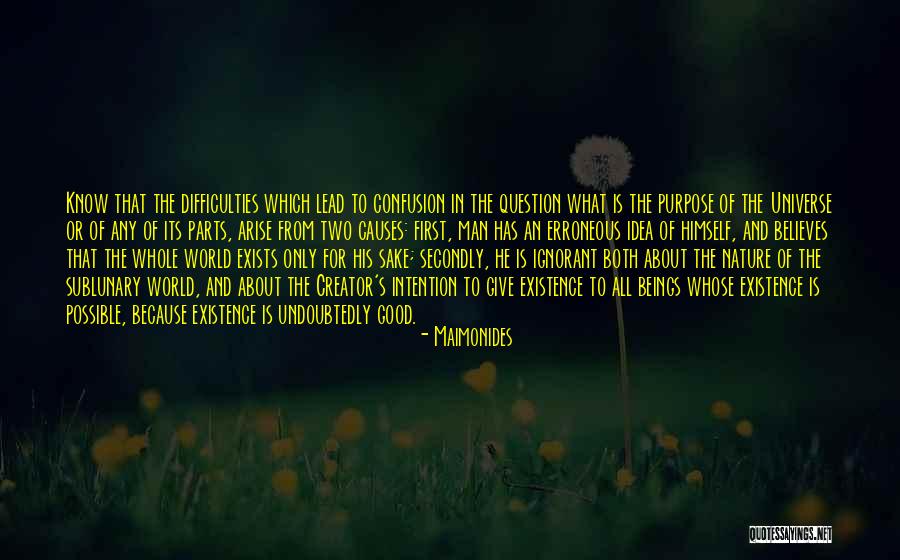 Sublunary World Quotes By Maimonides Sublunary World Quotes By Maimonides