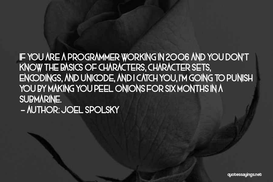 Submarines Quotes By Joel Spolsky