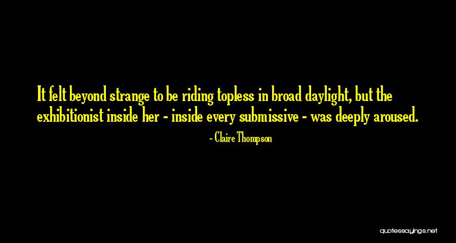 Submissive Quotes By Claire Thompson