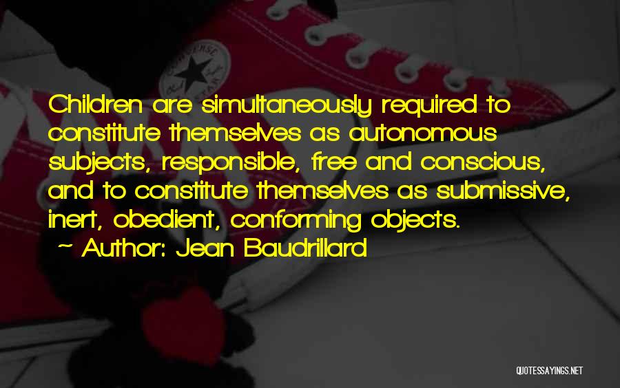 Submissive Quotes By Jean Baudrillard