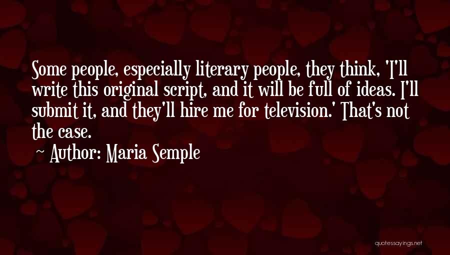 Submit Original Quotes By Maria Semple