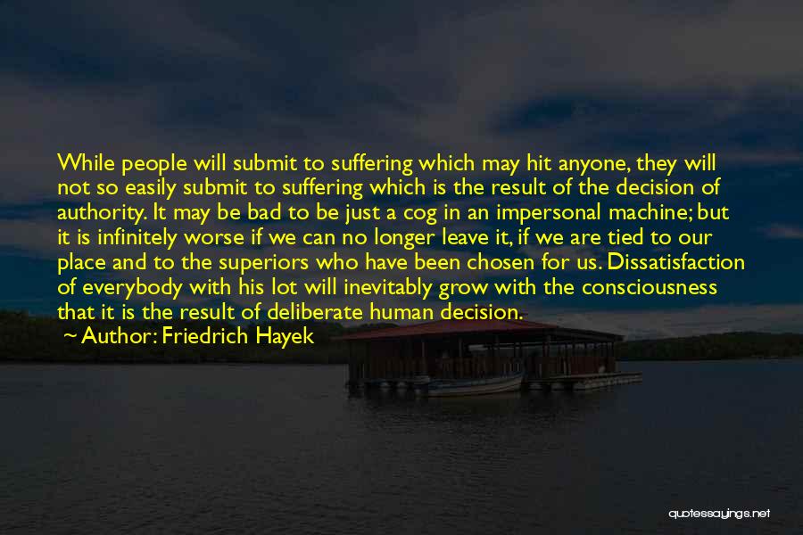 Submit To Authority Quotes By Friedrich Hayek