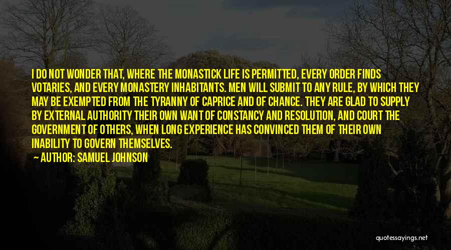 Submit To Authority Quotes By Samuel Johnson