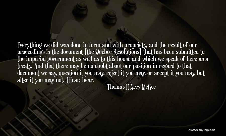 Submitted Quotes By Thomas D'Arcy McGee