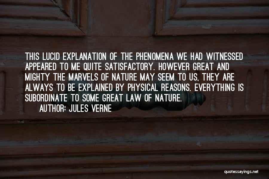 Subordinate Quotes By Jules Verne