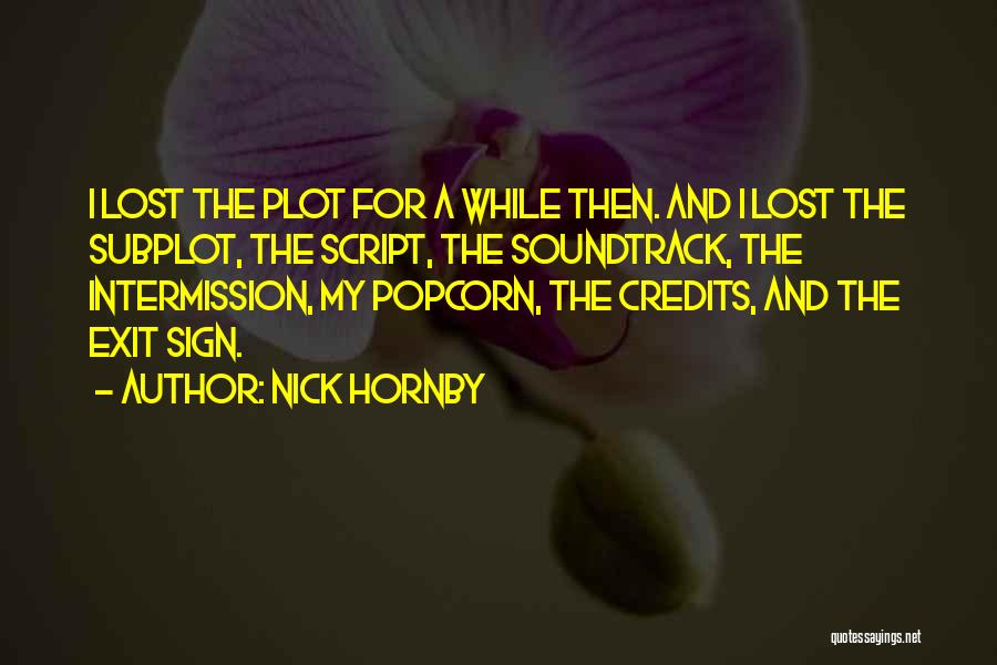 Subplot Quotes By Nick Hornby