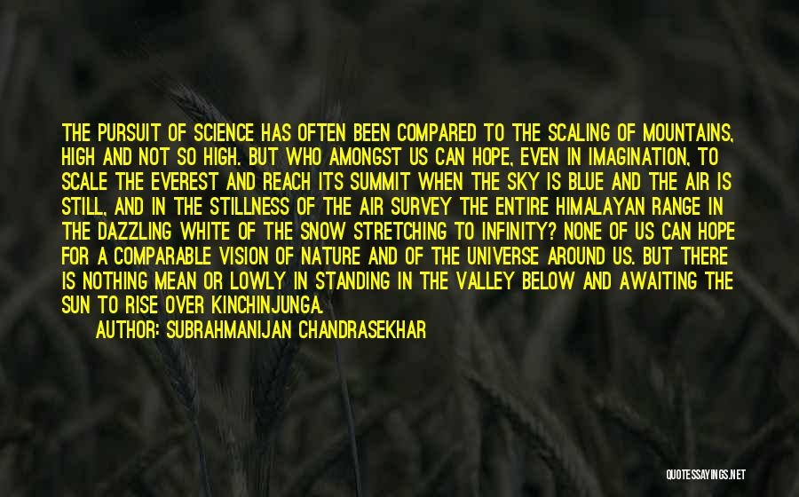 Subrahmanijan Chandrasekhar Quotes 489720