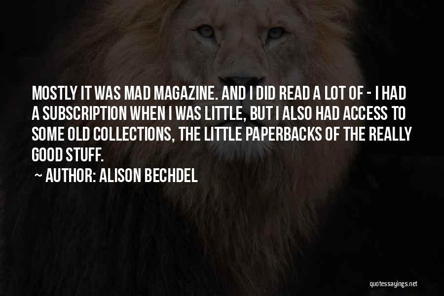 Subscription Quotes By Alison Bechdel