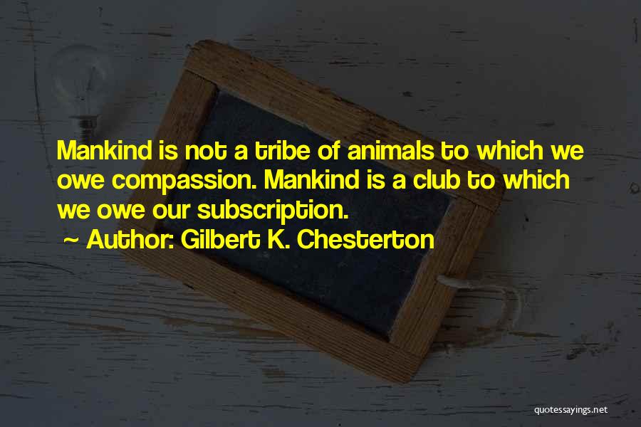 Subscription Quotes By Gilbert K. Chesterton