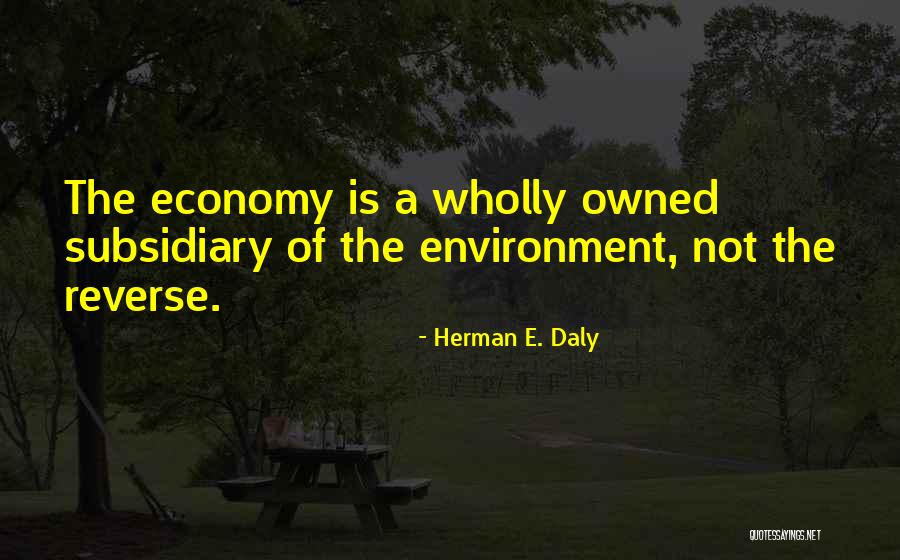 Subsidiary Quotes By Herman E. Daly Subsidiary Quotes By Herman E. Daly