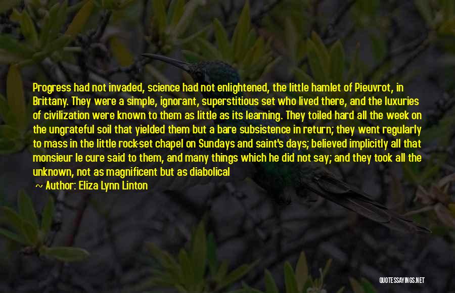 Subsistence Quotes By Eliza Lynn Linton
