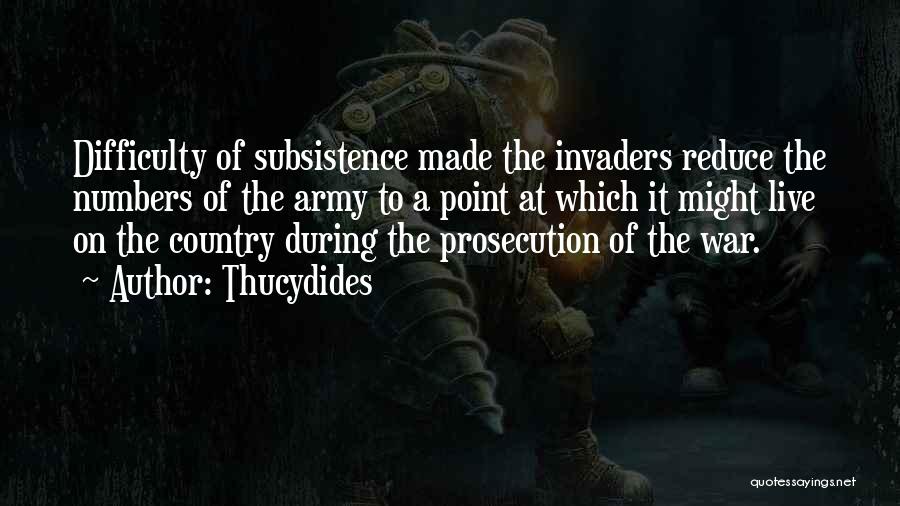 Subsistence Quotes By Thucydides