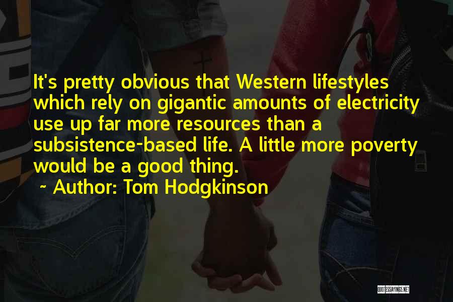 Subsistence Quotes By Tom Hodgkinson