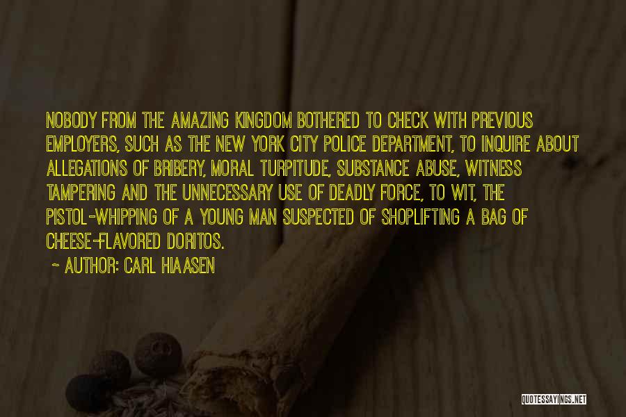 Substance Use And Abuse Quotes By Carl Hiaasen