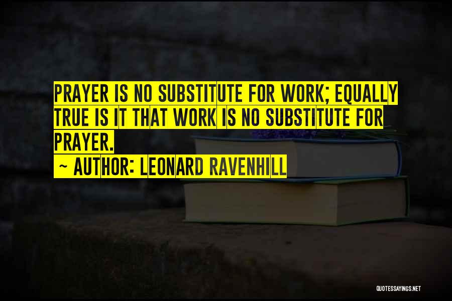 Substitute Quotes By Leonard Ravenhill