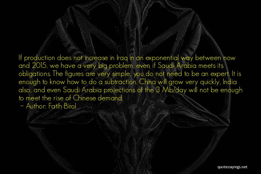 Subtraction Quotes By Fatih Birol