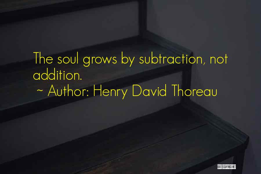 Subtraction Quotes By Henry David Thoreau