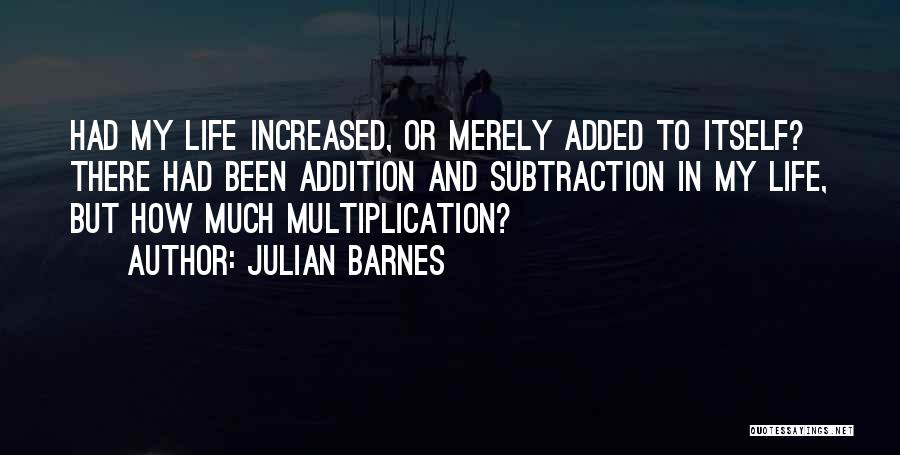 Subtraction Quotes By Julian Barnes