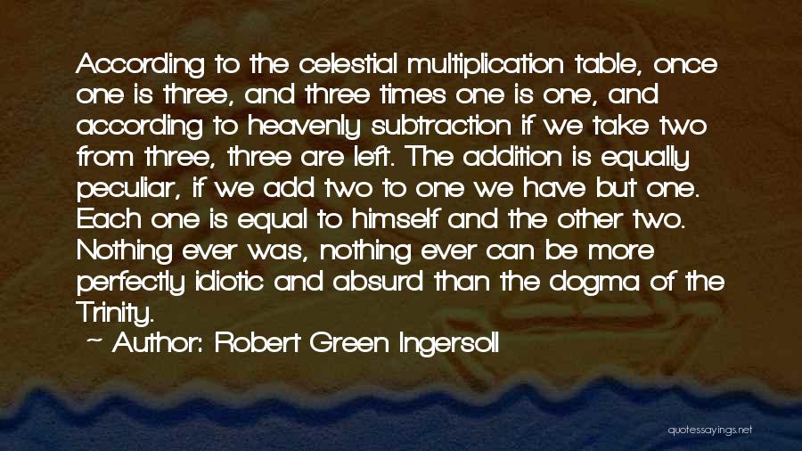 Subtraction Quotes By Robert Green Ingersoll